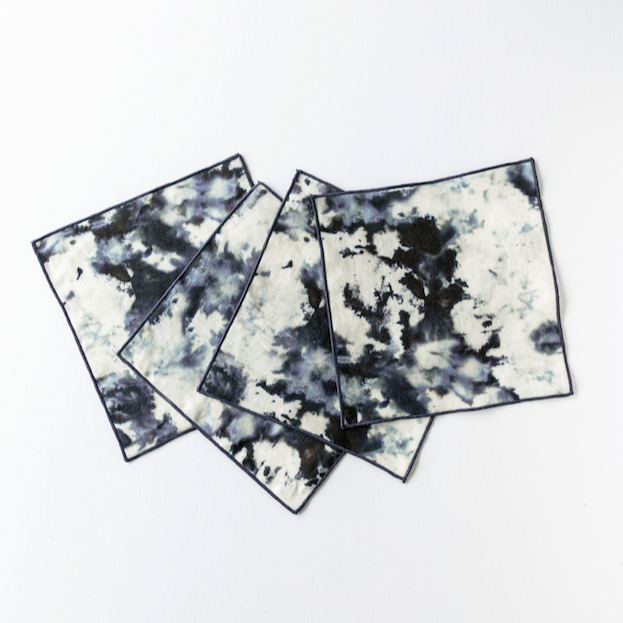 Grey Marble Cocktail Napkins