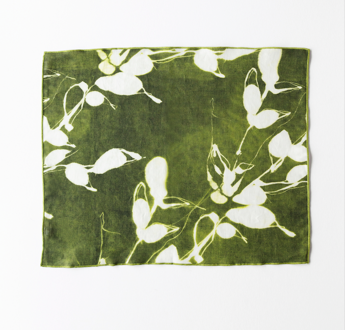Porto Print in Olive Placemat