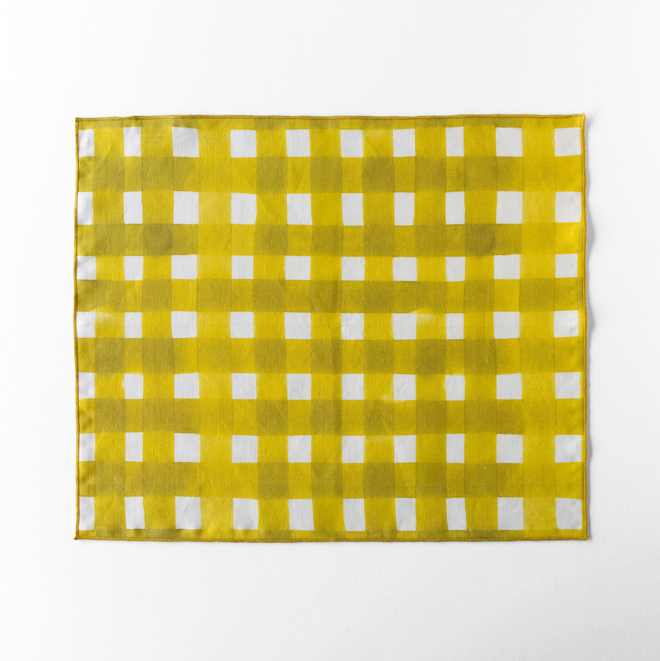Yellow Cross Hatch Placemat