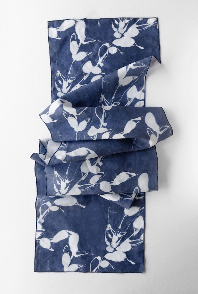 Porto Print in Indigo Runner