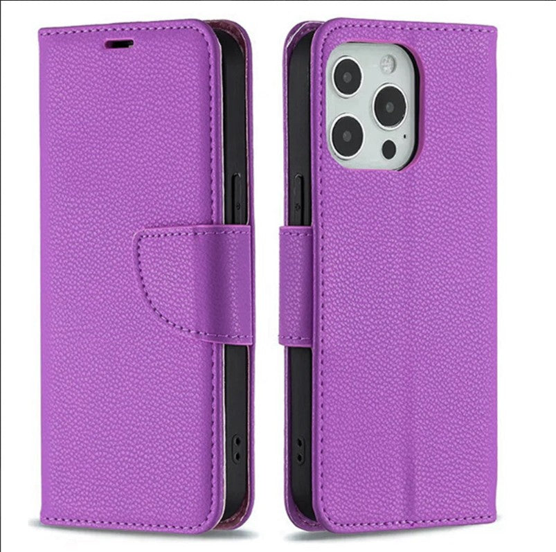 Leather Flip Wallet Case Cover for iPhone 16 Pro Max โ Card Slot & Stand