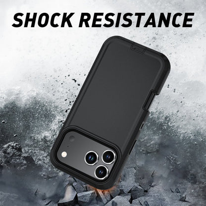 iPhone 17 Pro Max Heavy Duty Case Rugged Shockproof Dual Layer Belt Clip Black