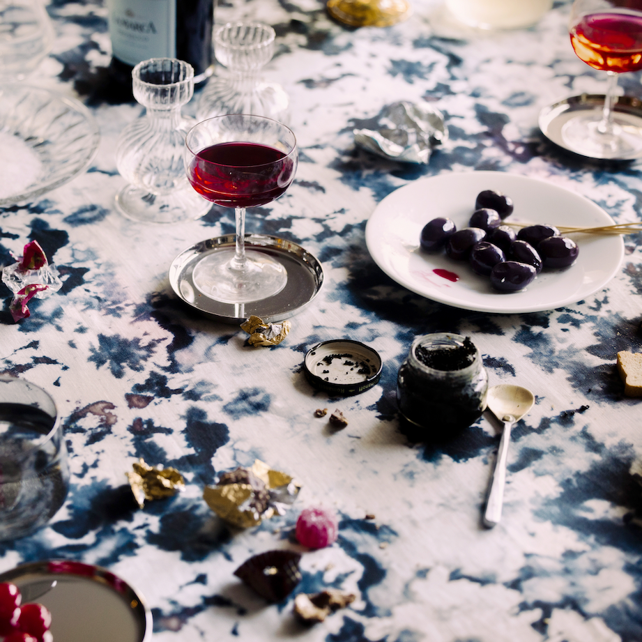 Grey Marble Tablecloth