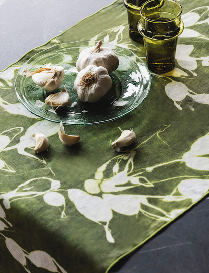 Porto Print in Olive Runner