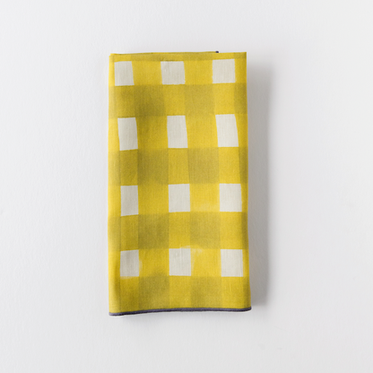 Yellow Cross-Hatch Napkin