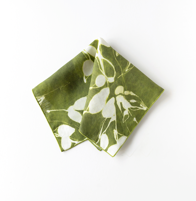 Porto Print in Olive Napkin