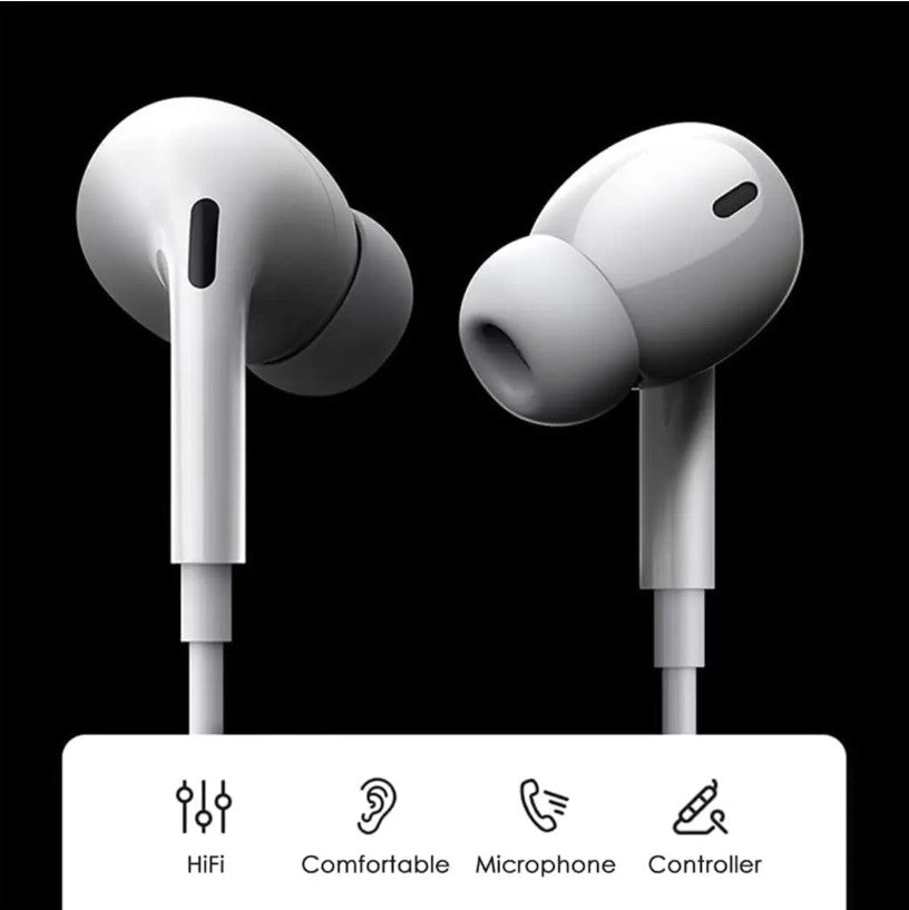 USB-C Earbuds w/ Mic Noise Cancelling for iPhone 16 Series – White
