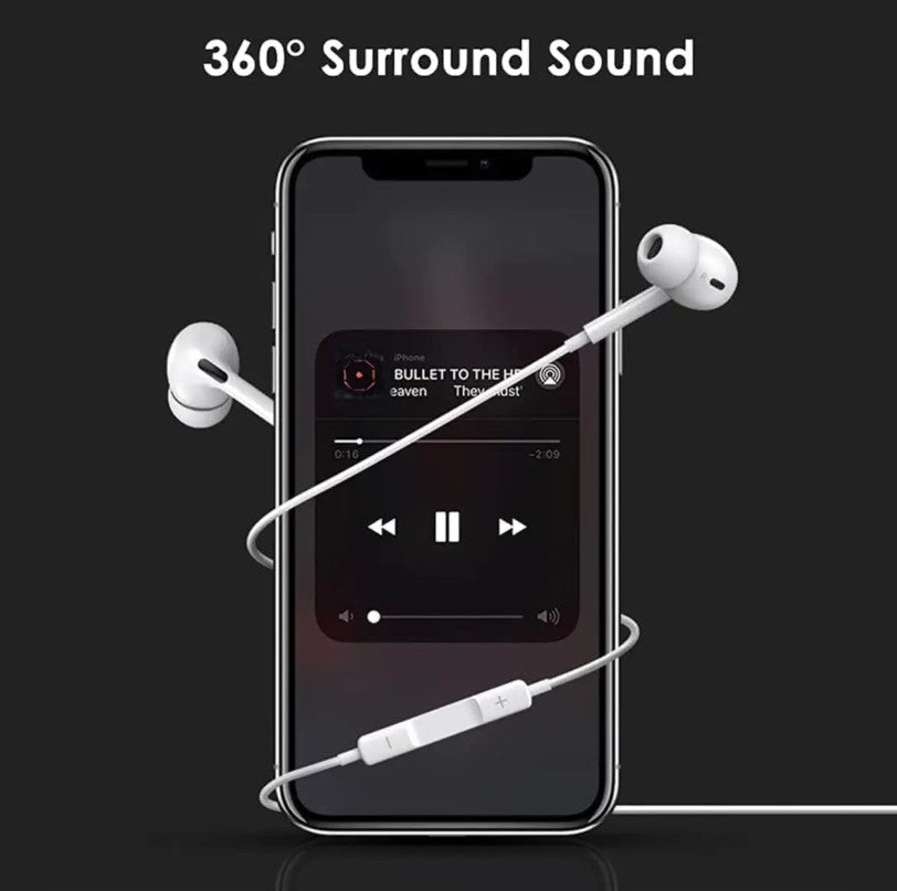 USB-C Earbuds w/ Mic Noise Cancelling for iPhone 16 Series – White