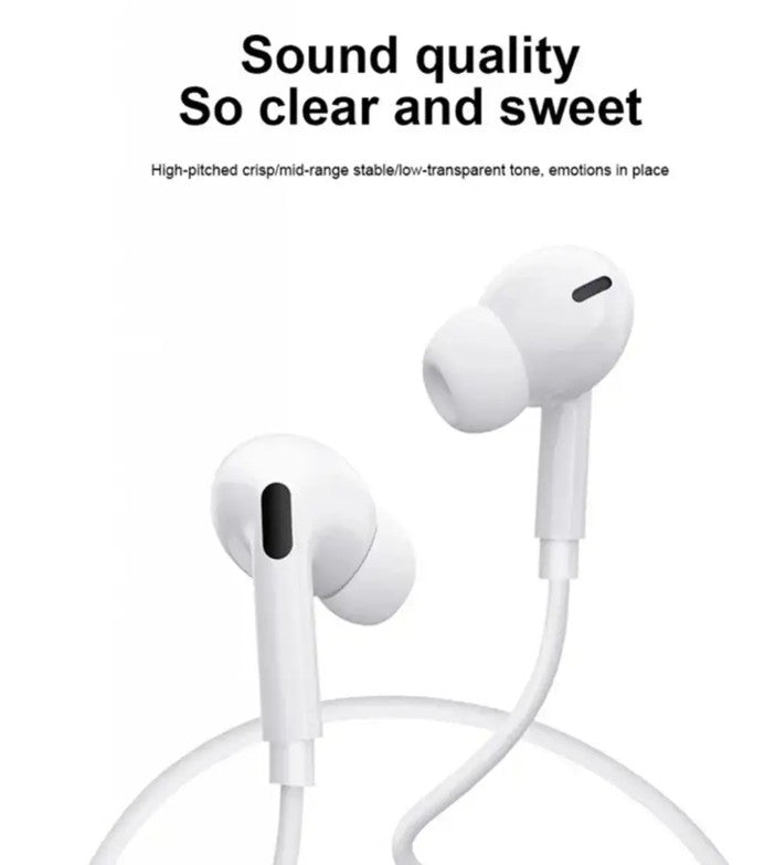 USB-C Earbuds w/ Mic Noise Cancelling for iPhone 16 Series – White