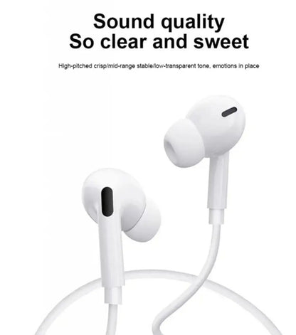 USB-C Earbuds w/ Mic Noise Cancelling for iPhone 16 Series – White