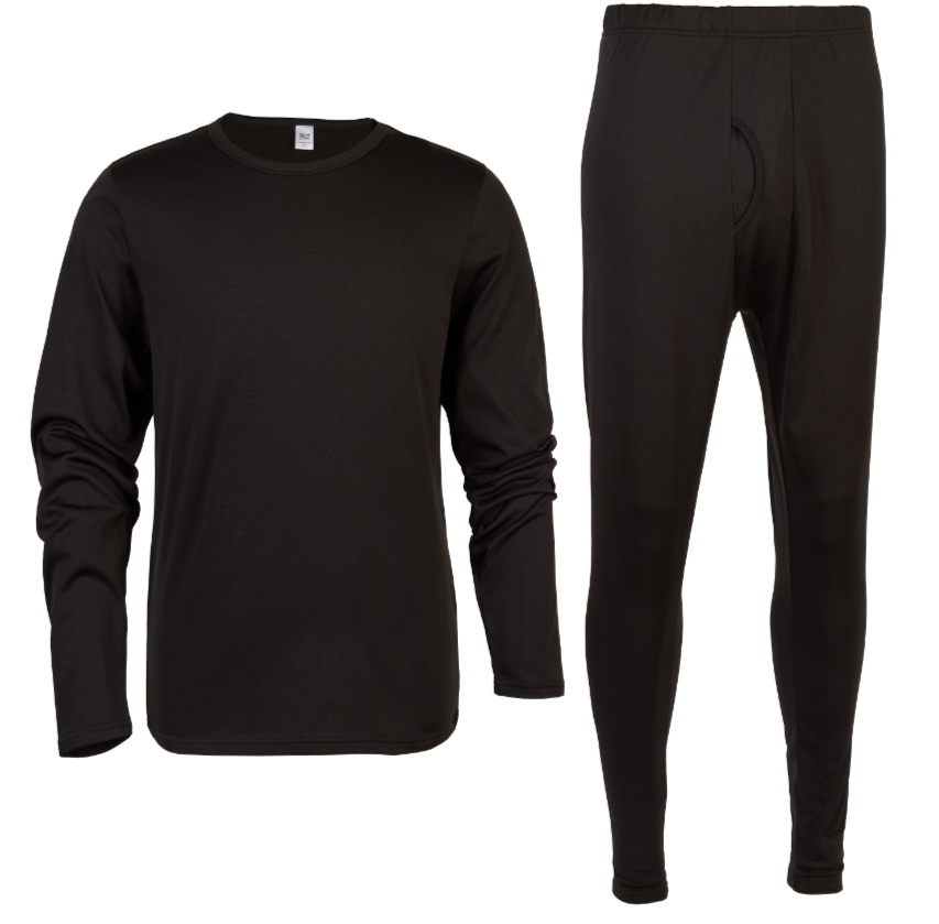 Polar Extreme Men’s Thermal Top &amp; Bottom Set – Insulated Fleece Lined Warm Base Layer for Cold Weather