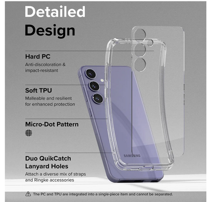 Samsung Galaxy S25 Plus Transparent Clear Soft TPU Cover Case-Clear