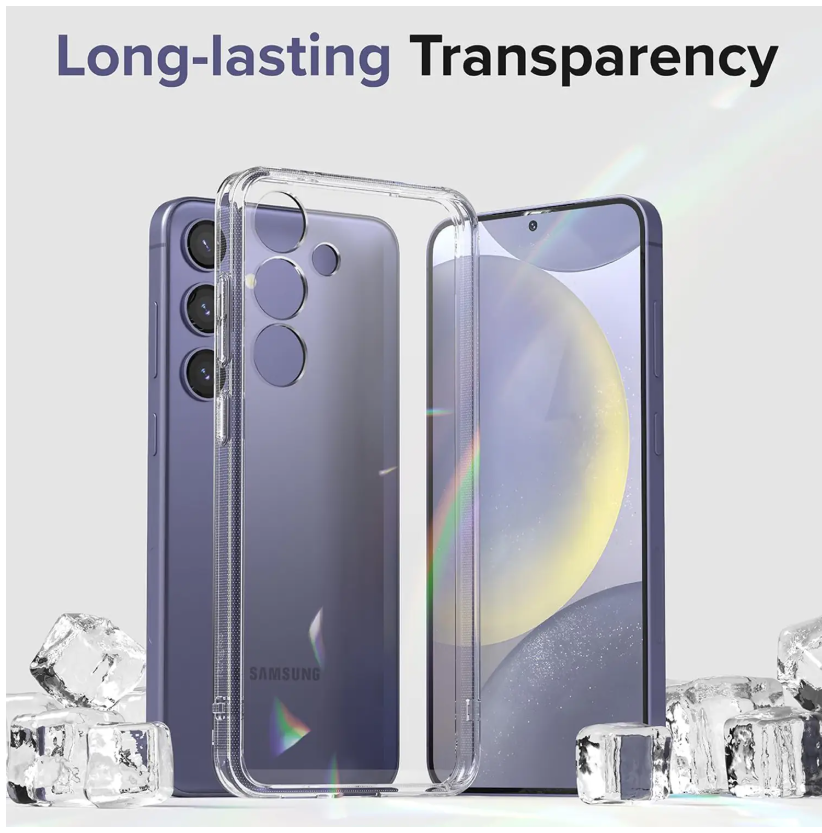 Samsung Galaxy S25 Plus Transparent Clear Soft TPU Cover Case-Clear